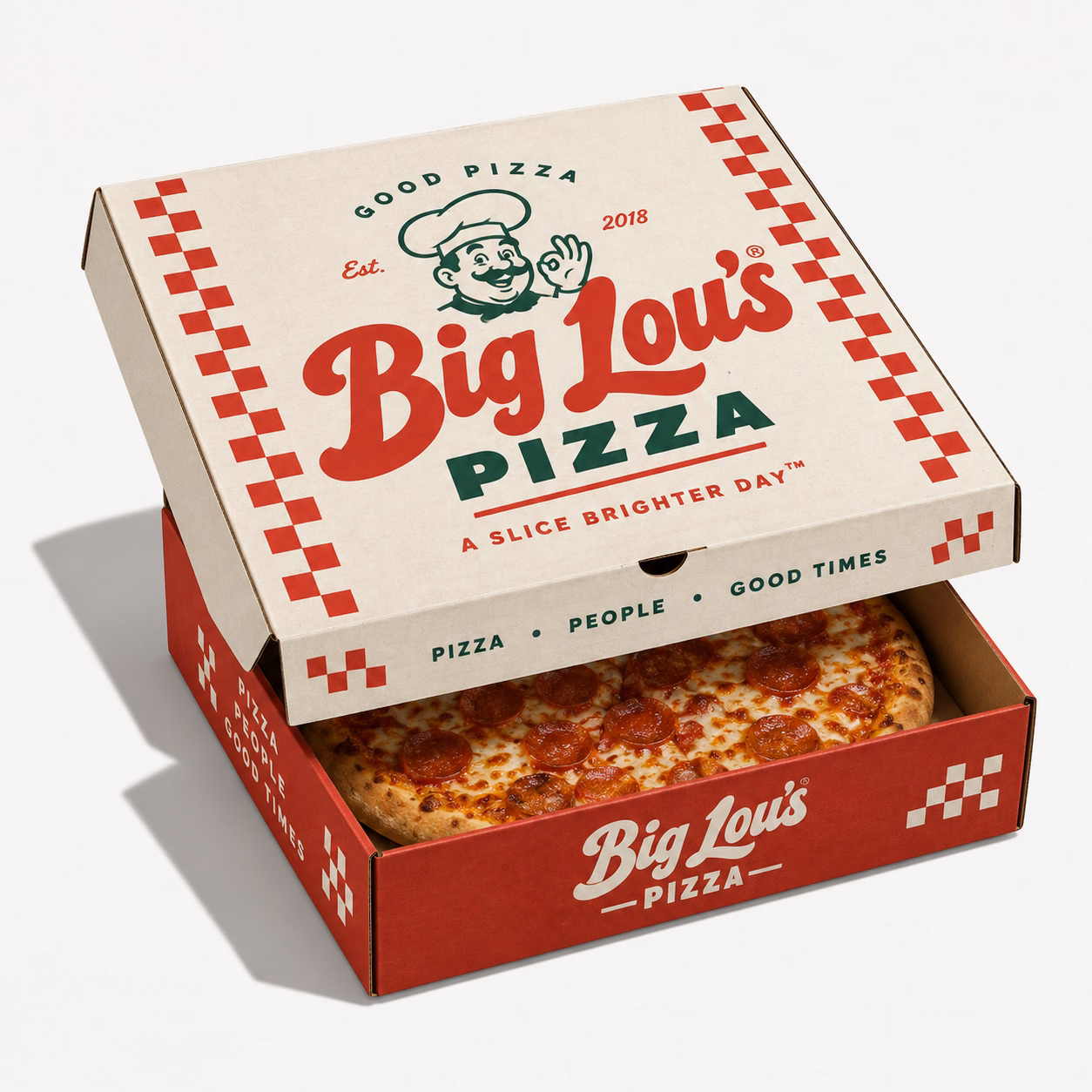 Custom Pizza Boxes design illustration