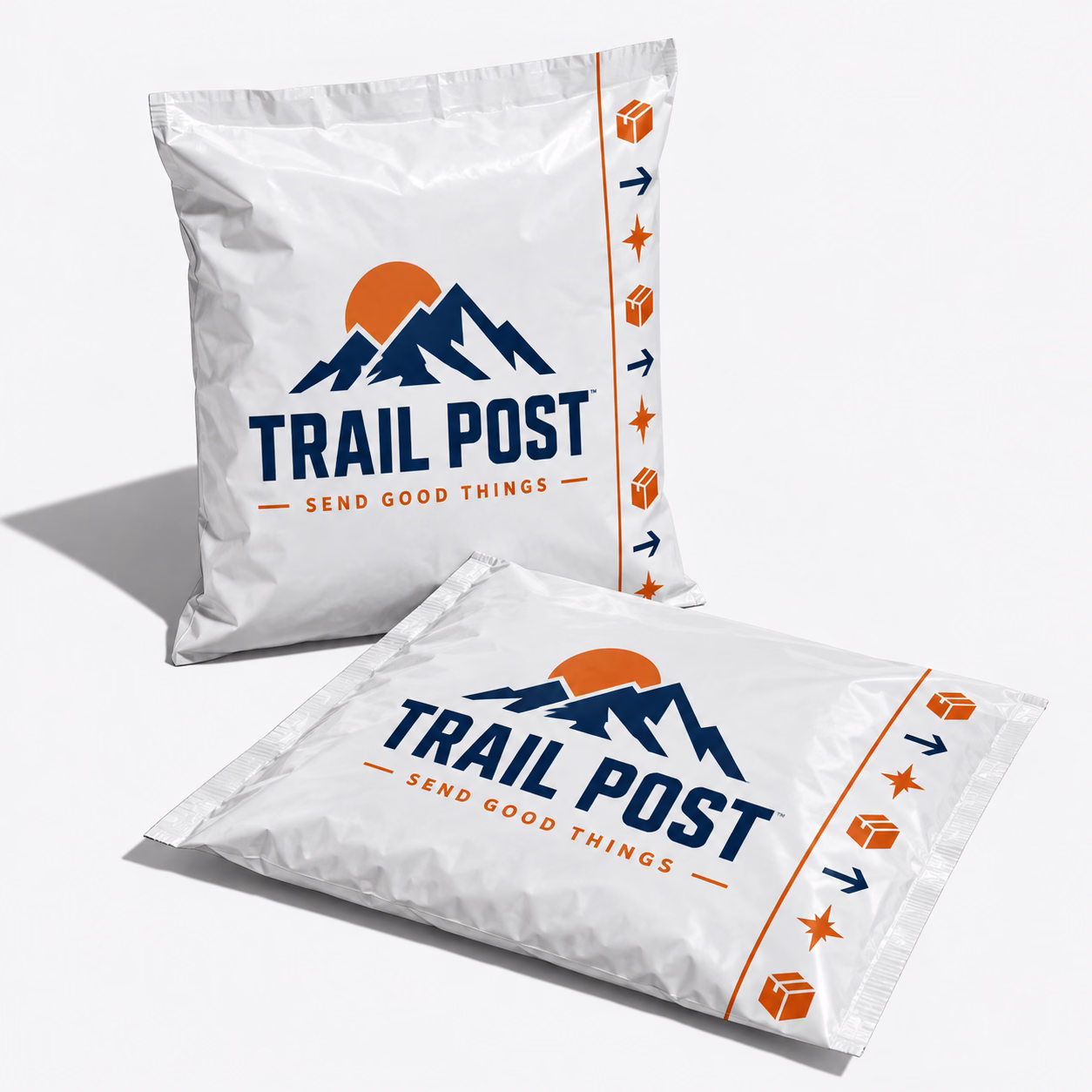 Custom Poly Mailers design illustration
